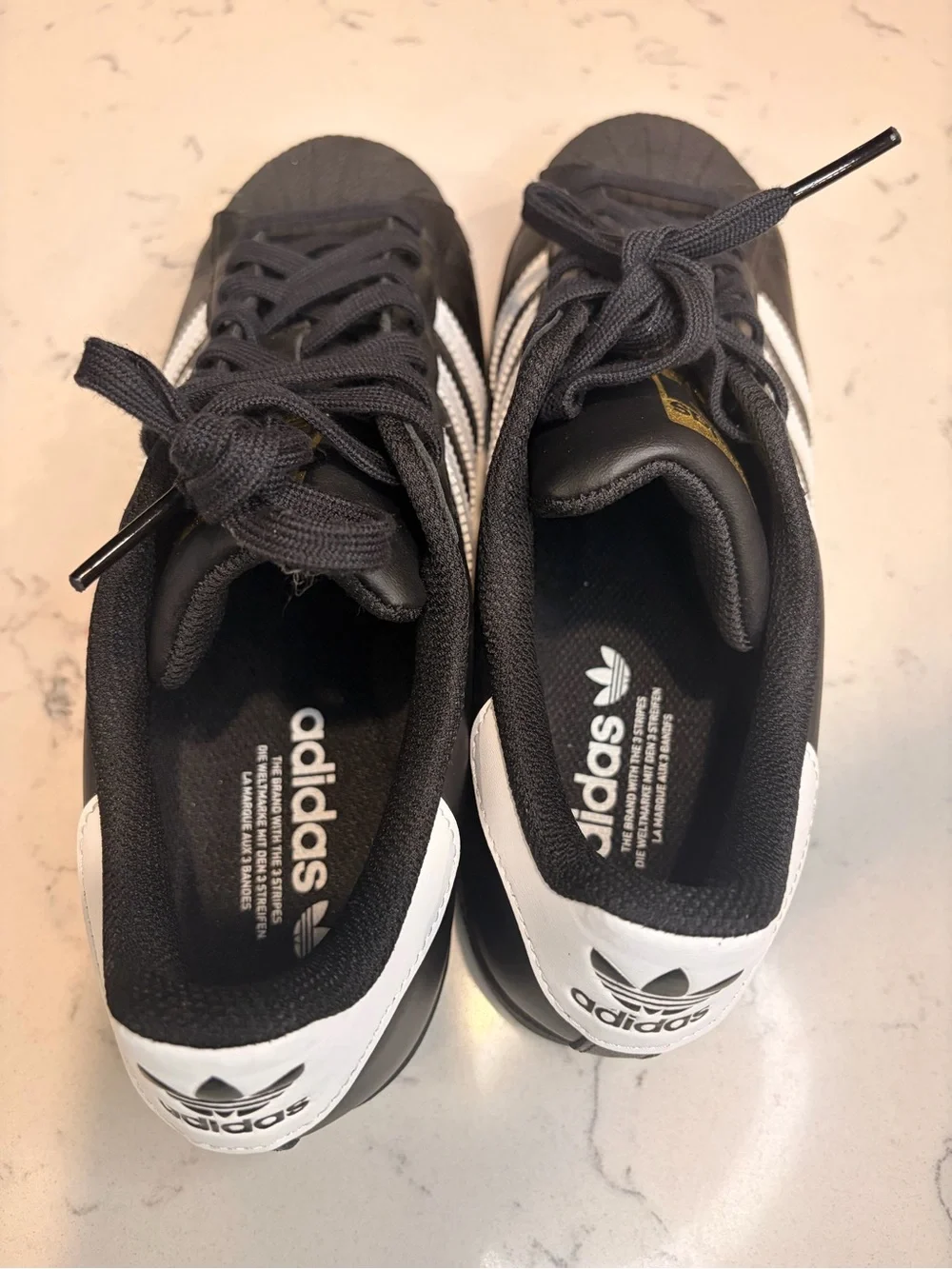 NWOT Adidas Originals Superstar II Black White Men's 9.5